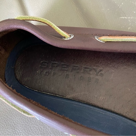 Sperry Hamilton 1 Eye Drivers Shoes Brown Leather STS10625 Men’s Size 12 - Picture 7 of 8